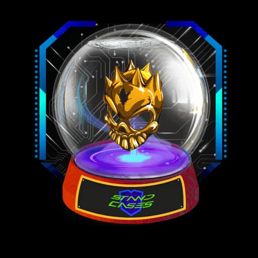 Sticker Gold skull
