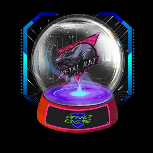 Sticker Metal Rat