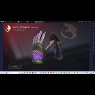 Gloves Retro Wave