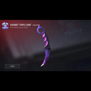 Karambit Purple Camo