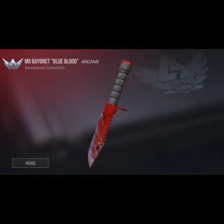 M9 Bayonet Blue Blood