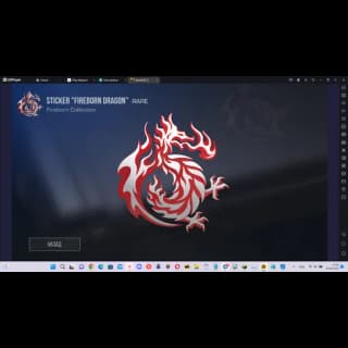 Sticker Fireborn Dragon