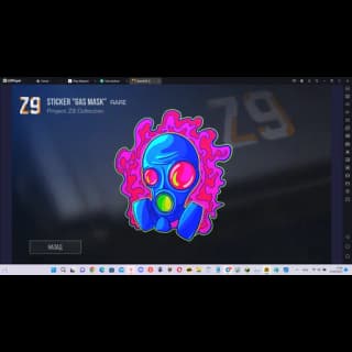 Sticker Gass Mask