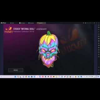 Sticker Internal Skull