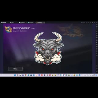 Sticker Minotaur