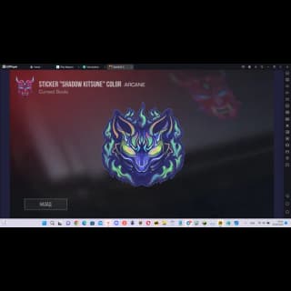 Sticker Shadow Kitsune Color