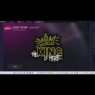 Sticker The King