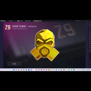 Sticker Z9 Mask